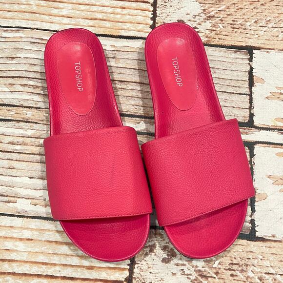 NEW TopShop Homie Refined pink slides - Picture 1 of 5